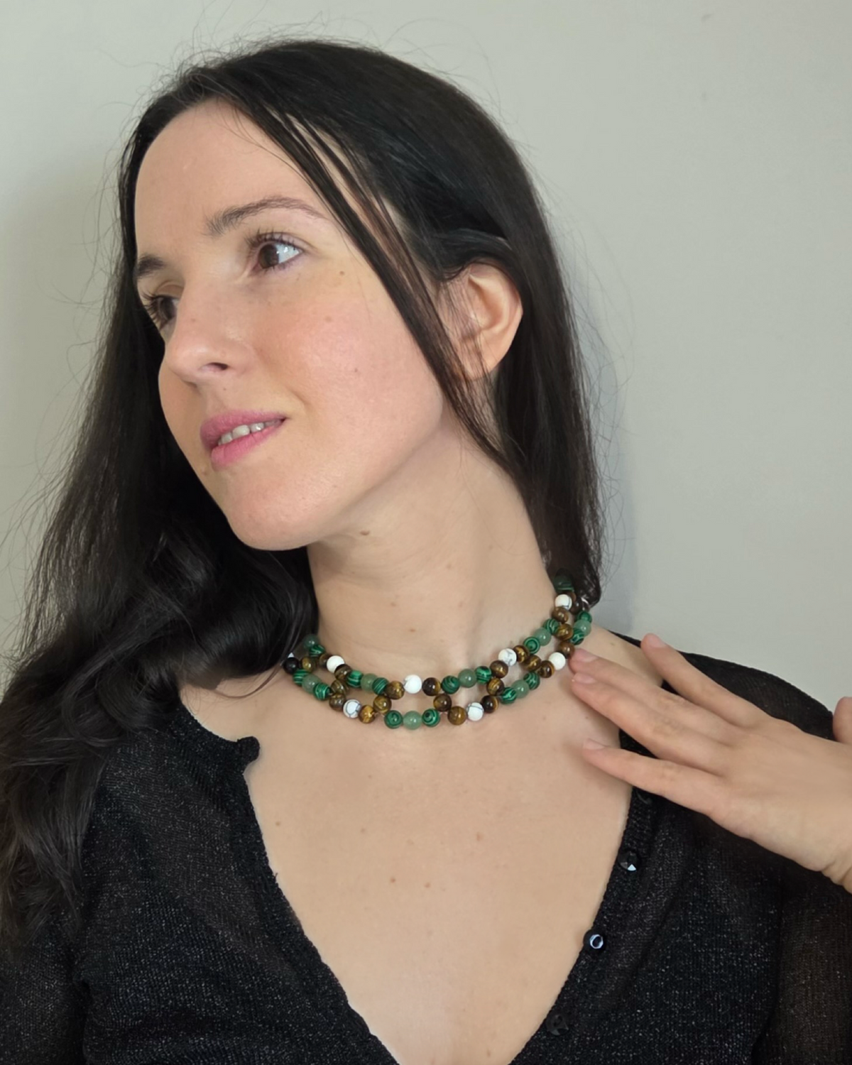 Green Elapidae necklace